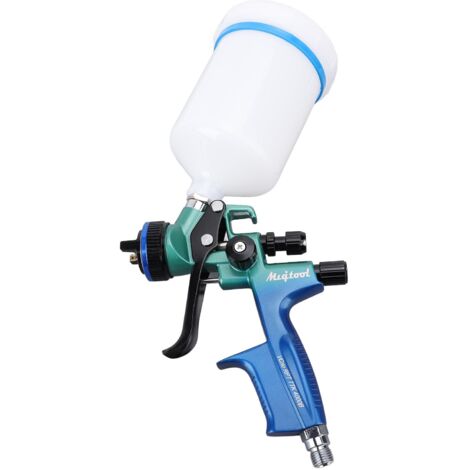 Pistolet pulvérisateur HVLP 4000B avec godet de 600 ml et buse de 1,3 mm – Kit de peinture à l'air comprimé pour l'entretien des meubles et des voitures – Raccord G1/4
