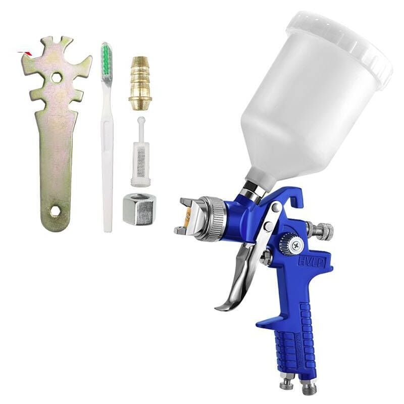 Coocheer - Pistolet pulvérisateur hvlp 600 ml, buse en cuivre de 1,7 mm avec régulateur de pression d'air pour la pulvérisation de revêtement de