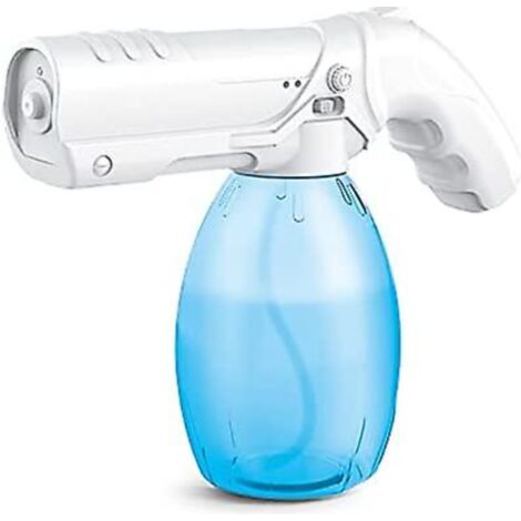 Pistolet pulvérisateur nano-atomiseur, variateur sans fil portable pour un nettoyage complet, atomiseur électrique à lumière bleue efficace et rechargeable