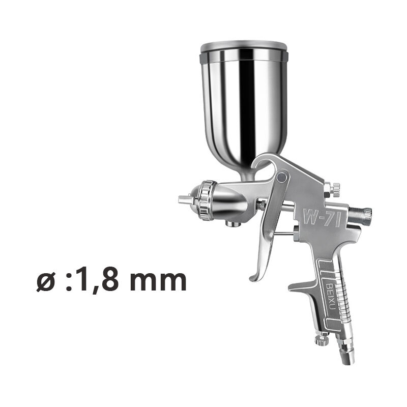 Sjqka - Pistolet pulvérisateur W-71G Buse Durable Capacité 400 ml Atomisation élevé pour la peinture automobile(ø 1,8 mm)