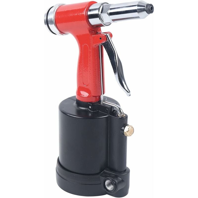 Pistolet à Riveter à Air Hydraulique Pistolet à Rivet Pneumatique pour Ecrous de Rivetage Orange Noir