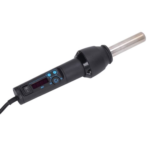 Pistolet thermique 700W portable, débit d'air 120L/min, pistolet à air chaud électronique réglable avec accessoires buses, pour prise européenne 220V