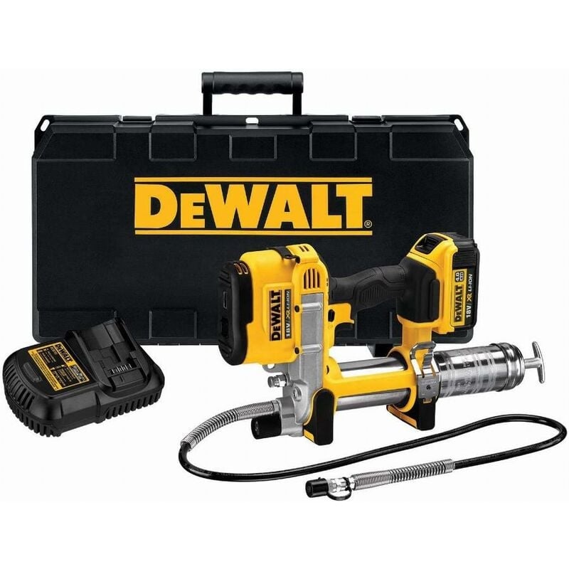 Pompe à graisse xr 18V 4AH Li-Ion Dewalt avec 1 batterie 4.0 Ah - chargeur - coffret - DCGG571M1-QW
