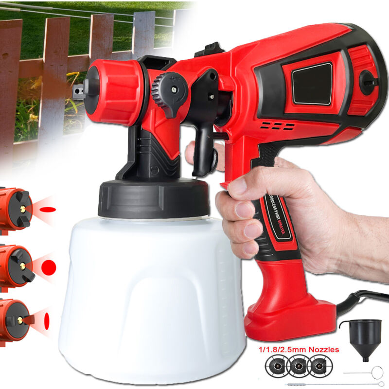 Teetok - Pistolets pulvérisateurs de jardin, pulvérisateur de peinture 1200ML Pistolet pulvérisateur électrique Pistolets à peinture Machine