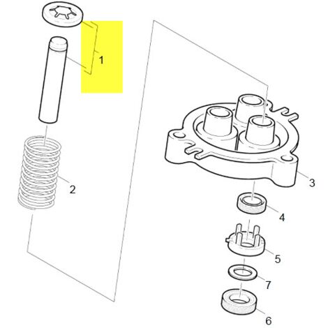 PISTON D14 L71.5 AVEC SUPPORT pour NETTOYEUR HAUTE-PRESSION...