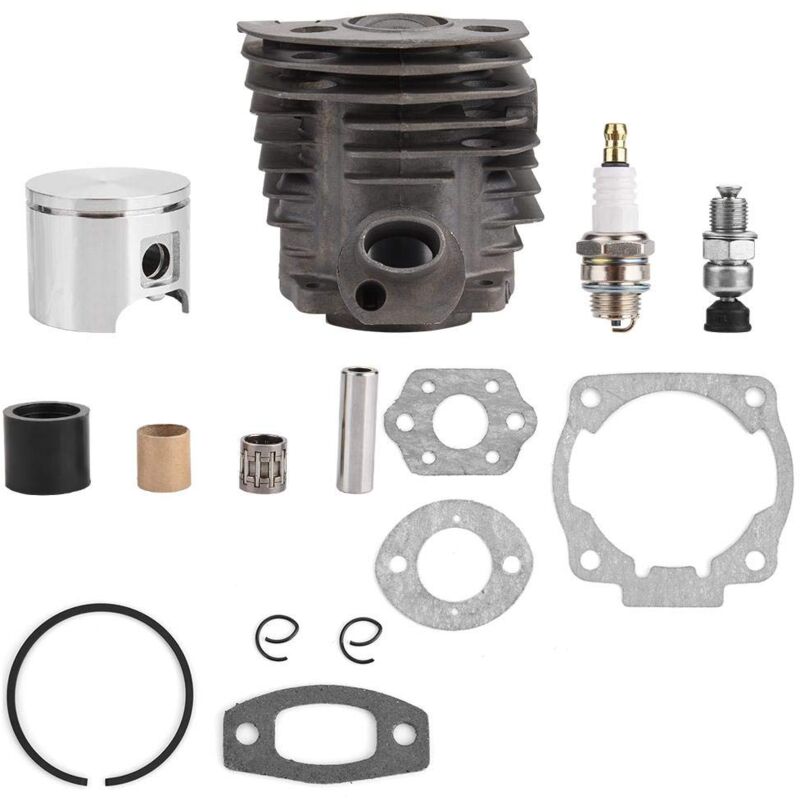 Aufee Kit de Joint de Piston de Cylindre pour Husqvarna 50 51 55, 46mm Kit de Piston de Cylindre avec Joint pour Husqvarna 50,51,55 Rancher Nikasil