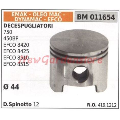 Piston de débroussailleuse 750 450BP EFCO 8420 EFCO 8425 Ø  44mm OLEOMAC 011654