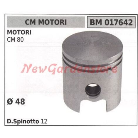 Piston de moteur de tondeuse CM 80 Ø 48mm CM ENGINES 017642
