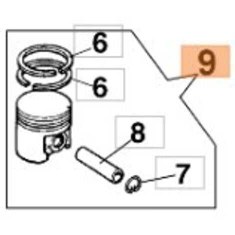 Piston de tronçonneuse diamètre 46 mm modèles 951 95100009 OLEOMAC