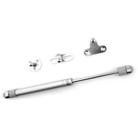 Pistón gas mueble 60N subida compás abatible plateado 26.5cm