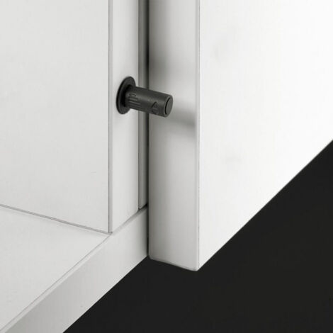 Piston long Push to Open à percer gris clair - HETTICH