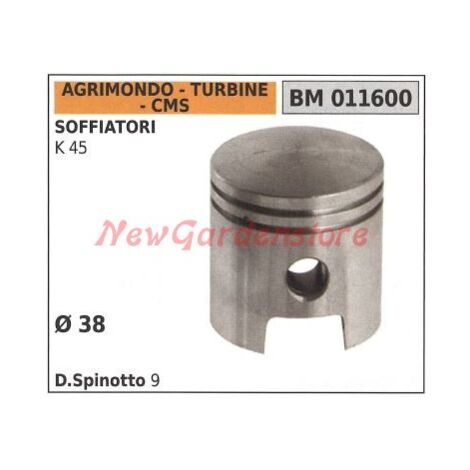 Pistón para soplador K45 Ø  38mm AGRIMONDO 011600