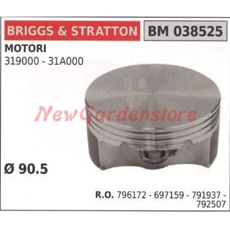Piston pour tracteur de pelouse tondeuse 319000 Ø  90.5mm B&S 038525