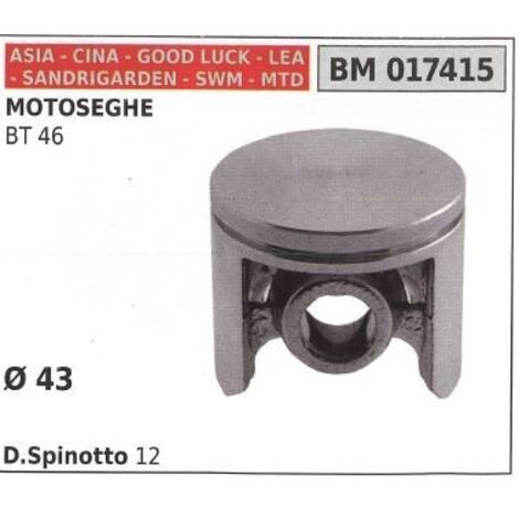 Piston pour tronçonneuse BT 46 Ø 43 mm ASIA 017415