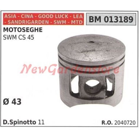 Piston pour tronçonneuse SWM CS 45 Ø  43mm CINA 013189
