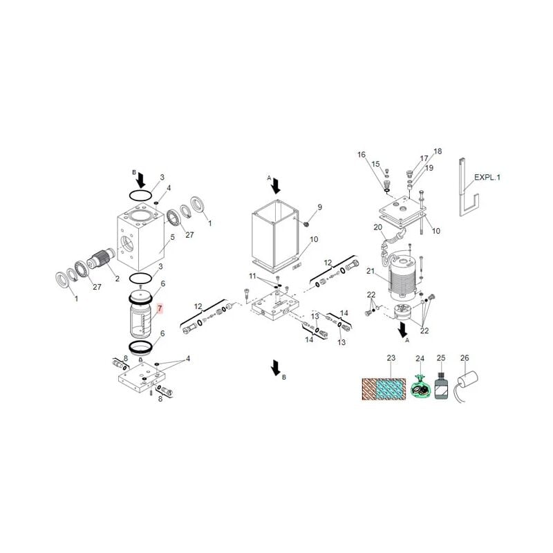 Faac - pièce détachée piston crémaillère 560 - 580 - 630 716081