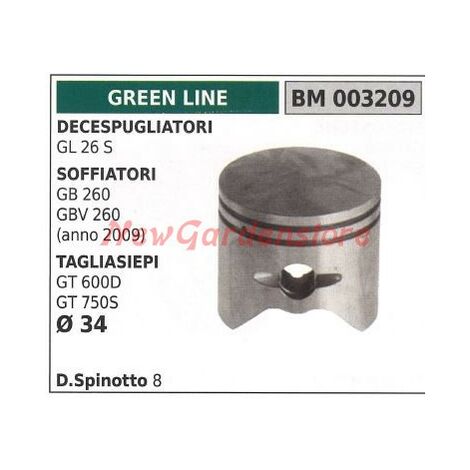 Pistone decespugliatore GL 26S soffiatore tagliasiepe  Ø 39mm GREENLINE 003209