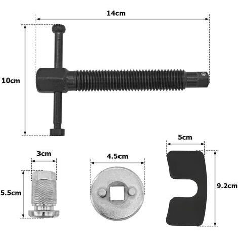 Pistone universale per pinza freno, estrattore per pistone freno a disco, divaricatore per pistone freni a disco, strumento per estrattore pistone freno, estrattore per pistone pinza freno per veicoli