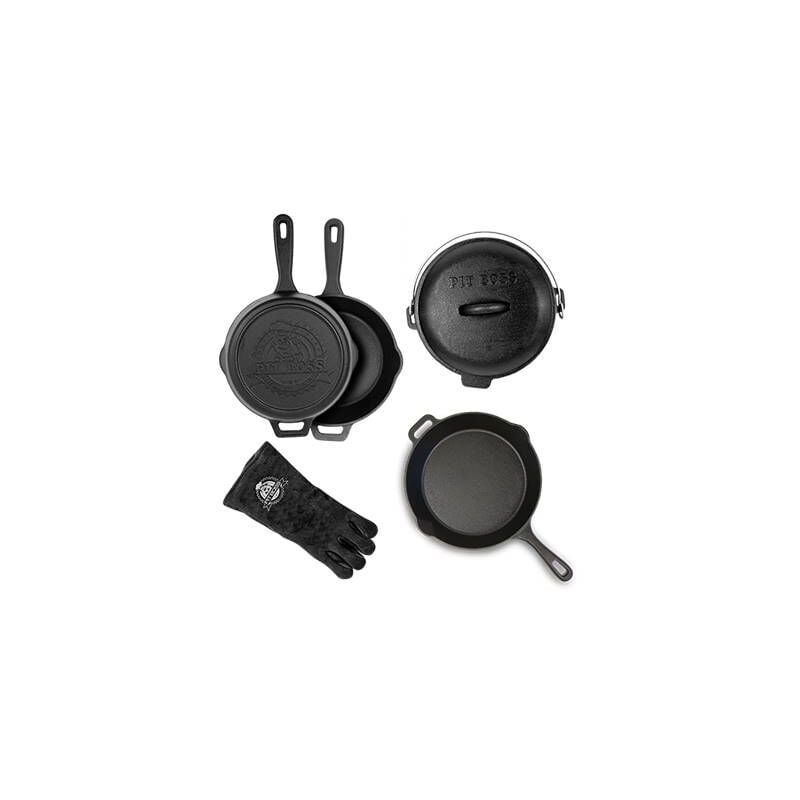 Pit Boss Lot de 6 Pièces de Cuisson en Fonte