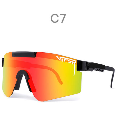 Pit Viper Lunettes de soleil polarisées, lunettes de soleil de protection UV400 pour hommes et femmes, cyclisme, conduite, golf et activités de plein air (C07)