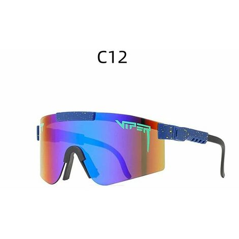 Pit Viper Lunettes de soleil polarisées, lunettes de soleil de protection UV400 pour hommes et femmes, cyclisme, conduite, golf et activités de plein air (C12)