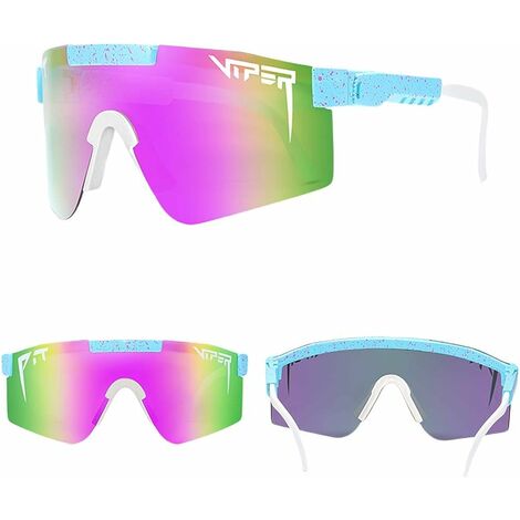Pit Viper Lunettes Polarisées Extérieur Coupe-Vent Lunettes de Cyclisme pour Hommes et Femmes