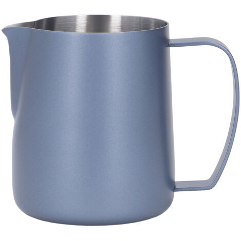 Pitcher à lait inoxydable épaissi 450ml pour mousseur à lait, couleur bleu royal