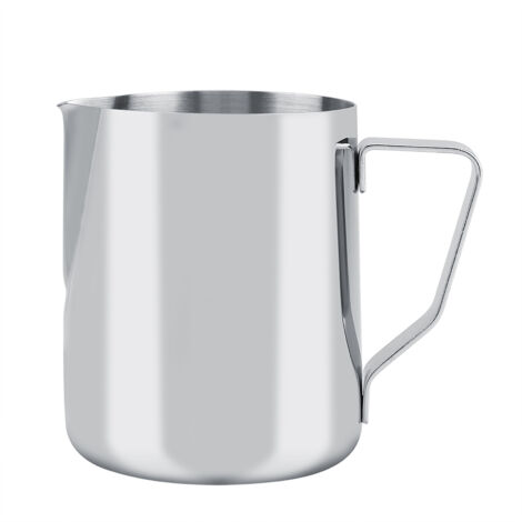 Pitcher à lait inoxydable pour mousse à café et latte art (600 ml)