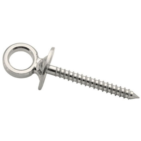 Piton à oeil vis bois acier inox. Øfil 8mm long.80mm uc2 - CHAPUIS