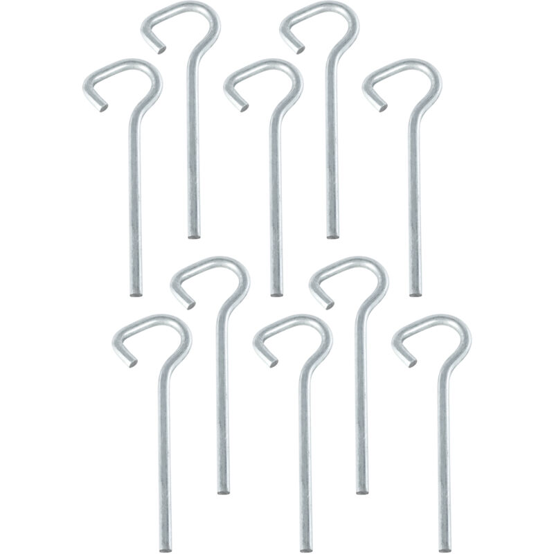 Piton Crosse Court p - Pour fixation bâche couverture de piscine - Inox - Lot de 20 pièces Poolco