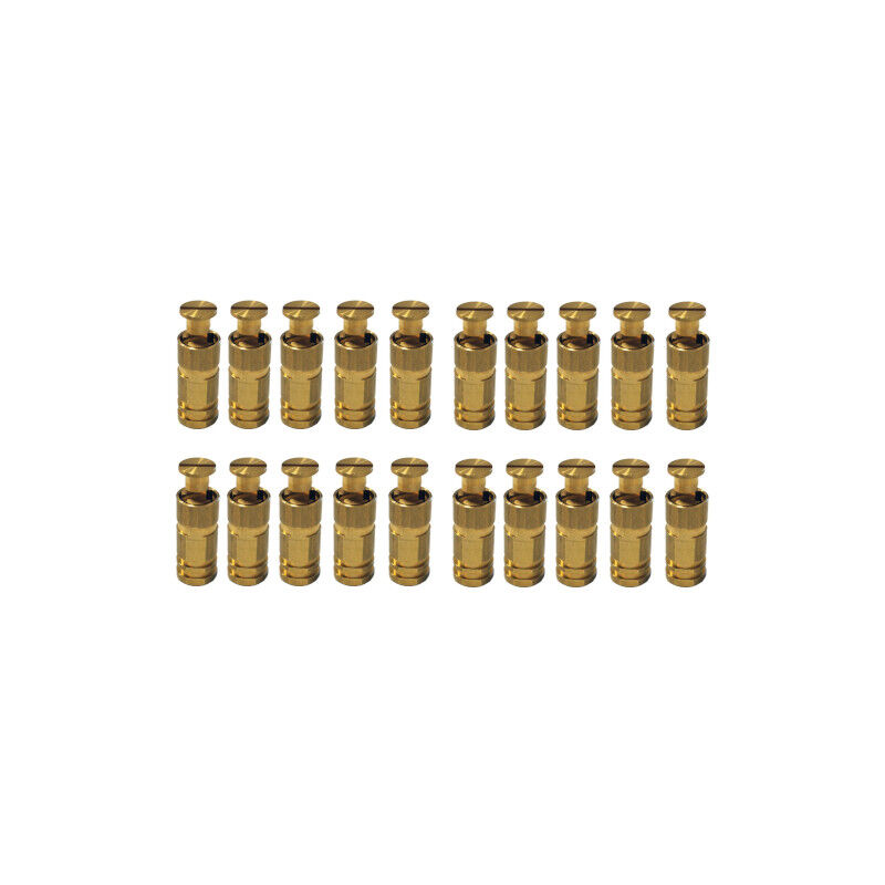 Piton Douille Escamotable - Pour fixation bâche couverture de piscine sur plage béton ou dallage - Alu/Inox - Lot de 20 pièces - POOLCO
