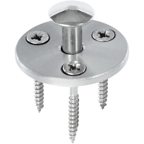 Piton douille rétractable pour fixation bâche piscine sur plage bois – Alu/Inox – 3 vis fournies – Résistance à la traction – Poolco