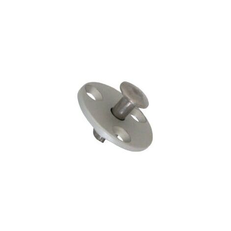 Piton escamotable en inox pour plage de piscine en bois – Fixation par vis – Diamètre 40mm – Hauteur 30mm – Pour couvertures de piscine – Piscineo