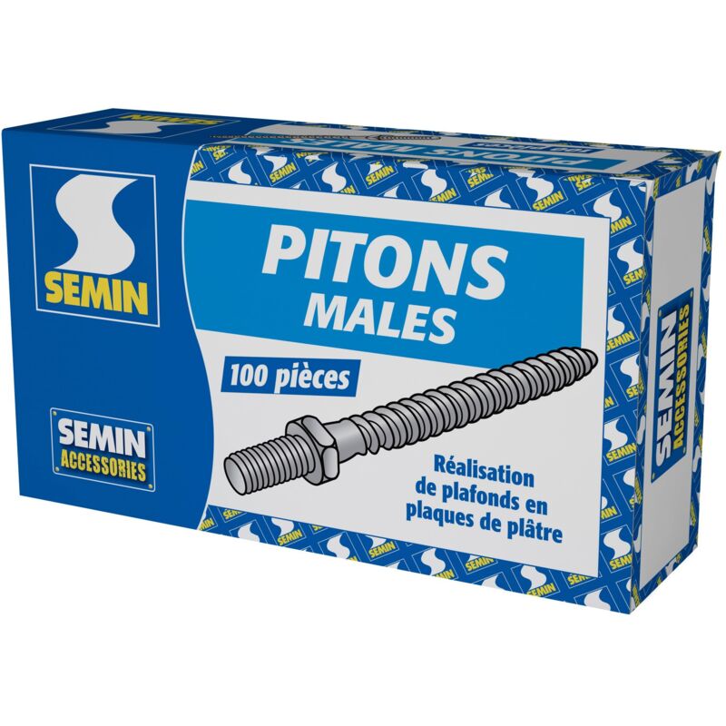 Semin - Pitons mâles boite de 100