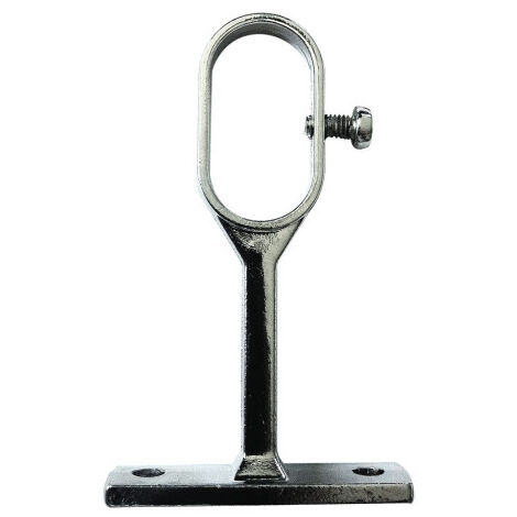 Piton ovale sur platine - DUVAL - BILCOCQ                                                                Chromé velours