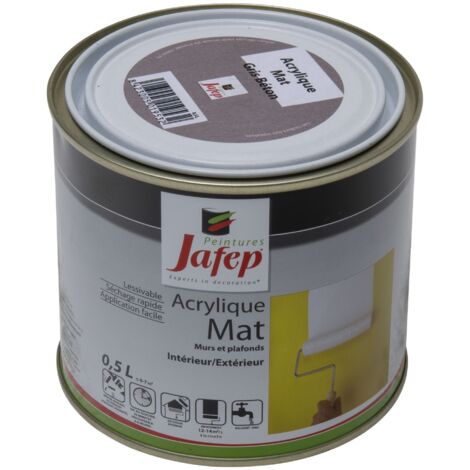 Pittura acrilica opaca grigio cemento Jafep0,5 L