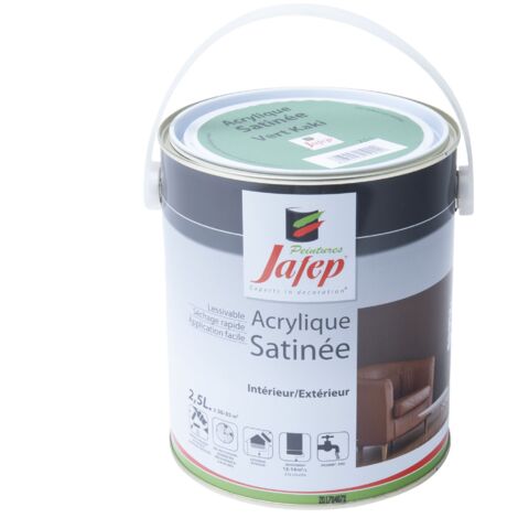 Pittura acrilica satinata verde kaki Jafep  2,5l