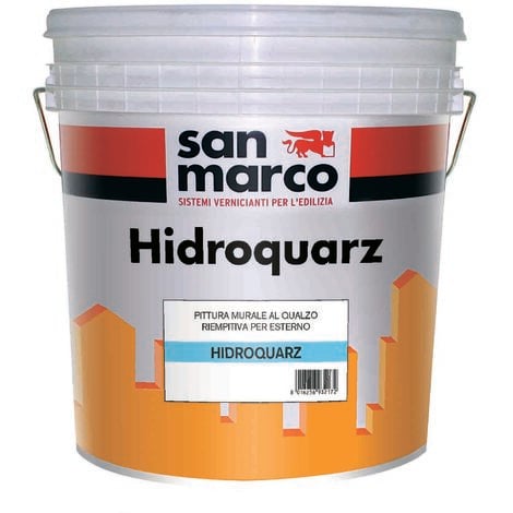 Pittura al quarzo per esterni hidroquarz bianco kg 25