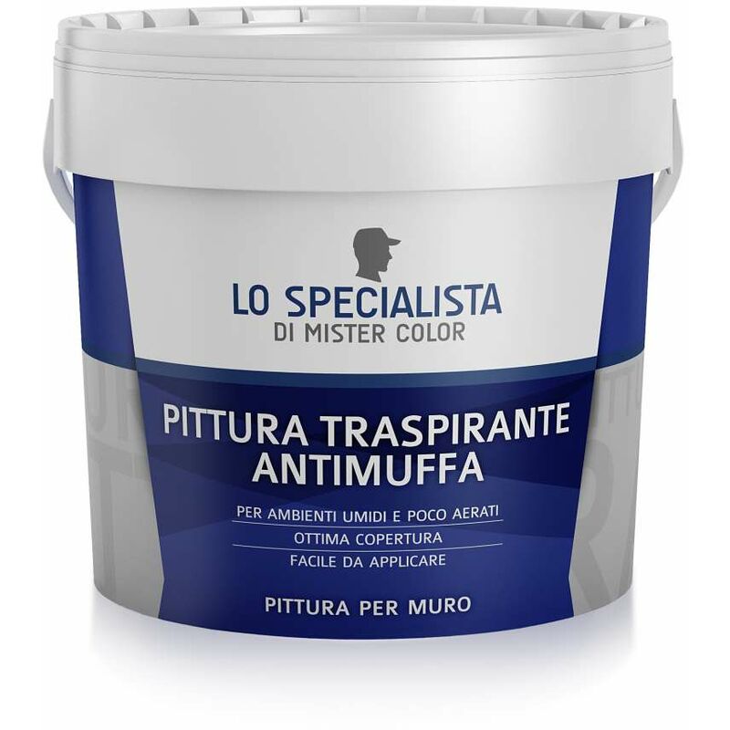 Pittura Antimuffa Bianco 2,5 l - Lo Specialista