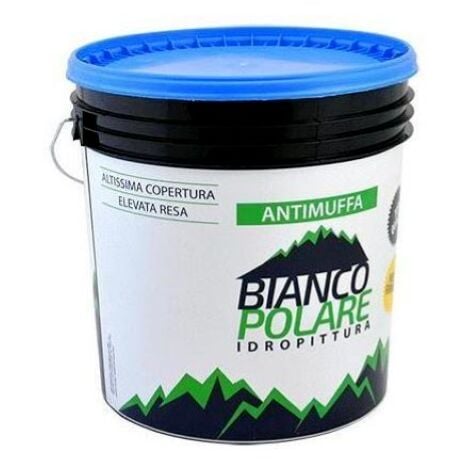 Pittura Antimuffa per Bagni e Cucine Bianca Idropittura Traspirante - da 5 Lt