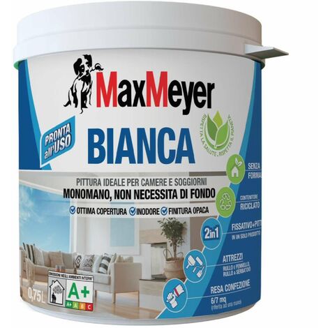 BIOFA Naturfarben 305184 Pittura bianca ai silicati per interni, 4