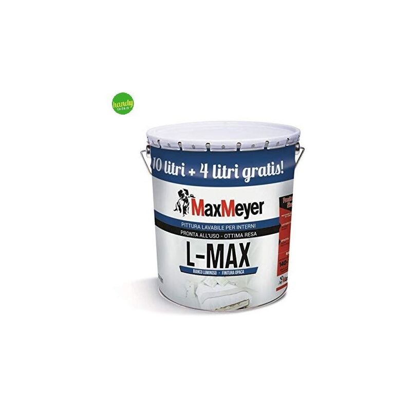 Pittura maxmeyer lavabile l-max lt.14 bianco