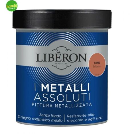 Pittura Metallizzata Liberon I Metalli Assoluti 500ml Rame Brillante