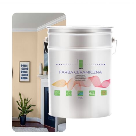PITTURA MURALE CERAMICA BEIGE LAVABILE CHAMPAGNE CREMA 10L