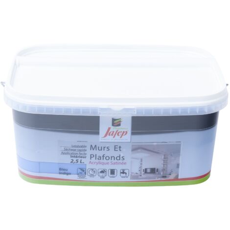 Pittura murale e soffitto satinata blu indaco  2,5L  Jafep