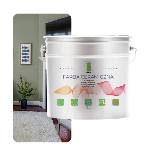 PITTURA MURALE IN CERAMICA LAVABILE GRIGIO SALVIA 2L ANTIMACCHIA