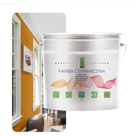 PITTURA MURALE IN CERAMICA LAVABILE SENAPE ORO 2L ANTIMACCHIA
