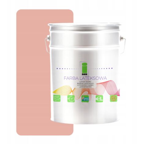PITTURA MURALE IN LATTICE ROSA PER INTERNI ROSA CIPRIA 5L POLONIA