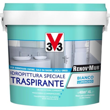 Pittura murale traspirante per interni