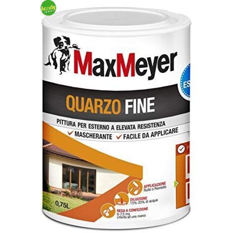 Pittura per esterni MaxMeyer quarzo fine bianco lt.0,75
